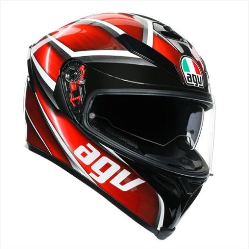 [바이크팩토리]AGV K-5 SV TEMPEST BLACK RED 풀페이스 헬멧