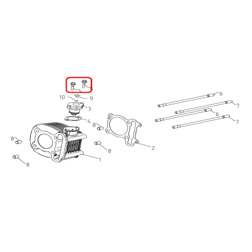 [해외]빅토리아 니키 125 (3220017)SH.FLANGE BOLT M6×22