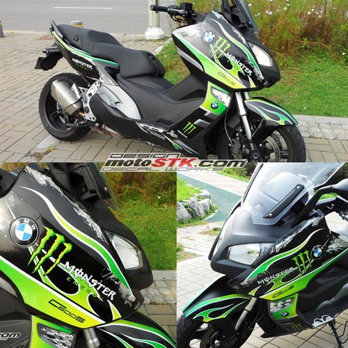 BMW C600S 몬스터에너지 오토바이전체데칼스티커 [바이크팩토리]