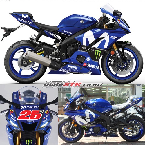 R6 2018 MOTOGP YAMAHA Replica #25 비냘레스 전체데칼 세트 [바이크팩토리]