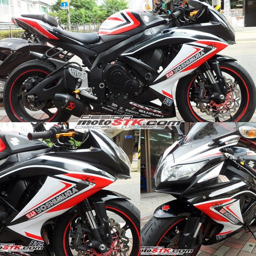 스즈키 GSXR750 요시무라 전체 데칼 키트 (2008/2009/2010) [바이크팩토리]