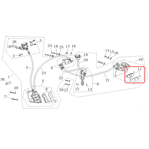 부캐너125CC 뒤 브레이크 패드[바이크팩토리]