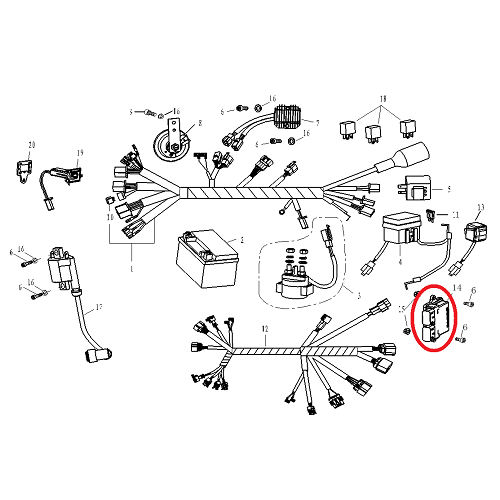 부캐너125CC ECU[바이크팩토리]