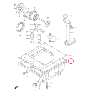 [해외]GSX-R1000 (08) 오일팬 (파츠넘버 : 11511-21H01)