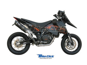 [해외] sc프로젝트 KTM - 690 SM 07-11 Full system 1-1 with Oval - line silencer in high position 풀시스템 