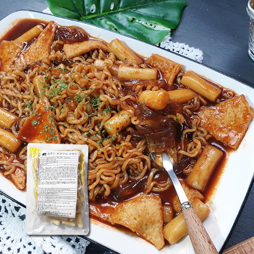 [이제이푸드스토리] 장푸드 짜파구리라볶이 345g (떡+소스+어묵+라면사리+당면사리)