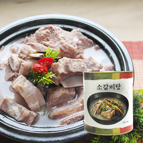 [이제이푸드스토리] 갈비탕 3KG (갈비탕 원물 베이스) , 30pc +- 2