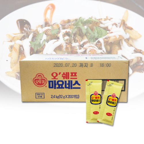 [이제이푸드스토리] 오쉐프 마요네즈 1box (12g*200ea) 오뚜기