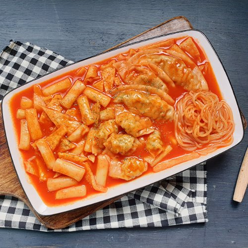 [이제이푸드스토리] 만두떡볶이 만볶이 (만두+쫄면+오뎅+떡볶이)