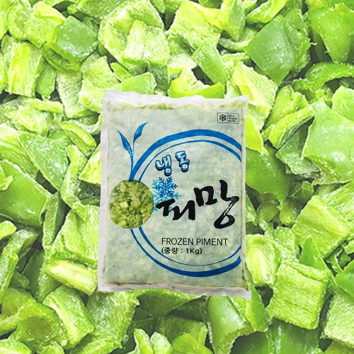 [이제이푸드스토리] 냉동 청 피망 1kg 거상 다이스