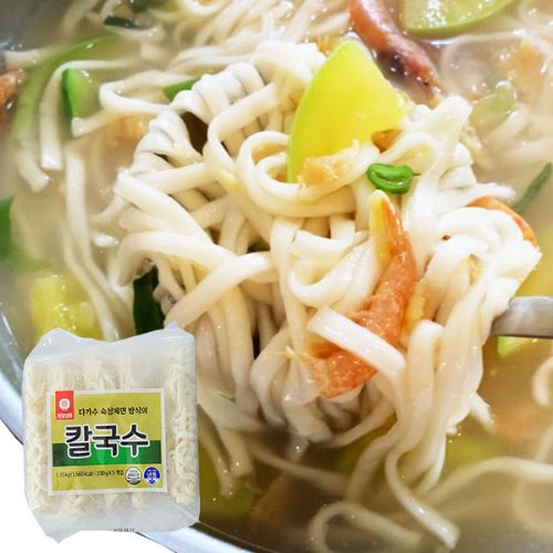 [이제이푸드스토리] 냉동 칼국수면 1.15kg 5입 천일식품