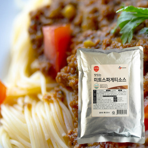 [이제이푸드스토리] cj 이츠웰 미트 스파게티 소스 1kg