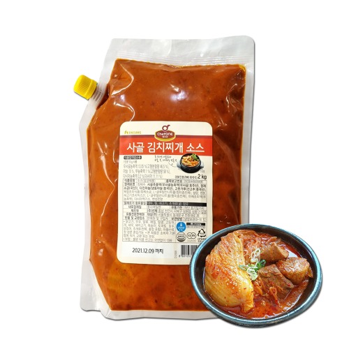 [이제이푸드스토리] 사골 김치찌개 소스 양념장 2kg 쉐프원