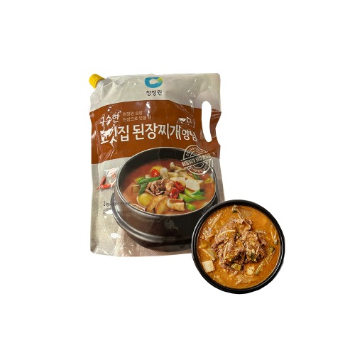 [이제이푸드스토리] 구수한 고깃집 된장찌개 양념 2kg 청정원