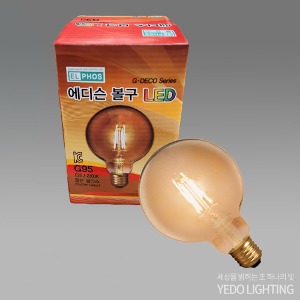 에디슨 볼구 LED 3W (G95)