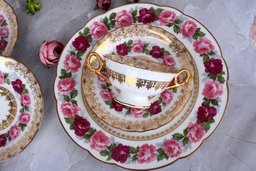 유럽앤틱 빈티지 하빌랜드 Haviland Limoges 리모지 슾볼앤소서,야드로,영국찻잔