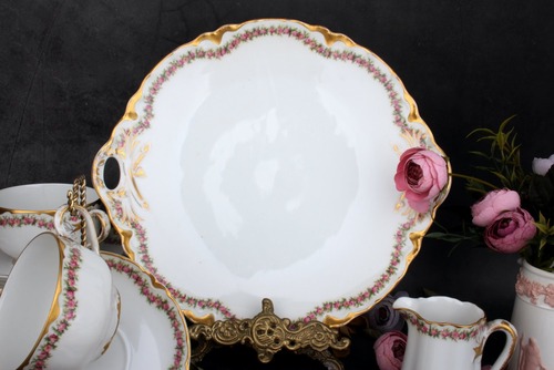 유럽찻잔 유럽앤틱 하빌랜드 리모지 Haviland Limoges 사이드접시 16cm,야드로,영국찻잔