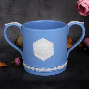 영구앤틱 웨지우드 Wedgwood Jasperware ﻿자스퍼웨어 블루 Tankard 탕카드,야드로,영국찻잔