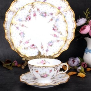 로얄크라운더비 Royal Crown Derby Antoinette 앙뚜아네트 듀오(티컵, 소서)야드로,Lladro