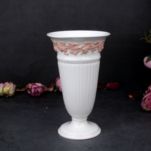 영국앤틱 웨지우드 퀸즈웨어 핑크 Wedgwood &quot;Queensware Pink&quot; 화병,야드로,영국찻잔