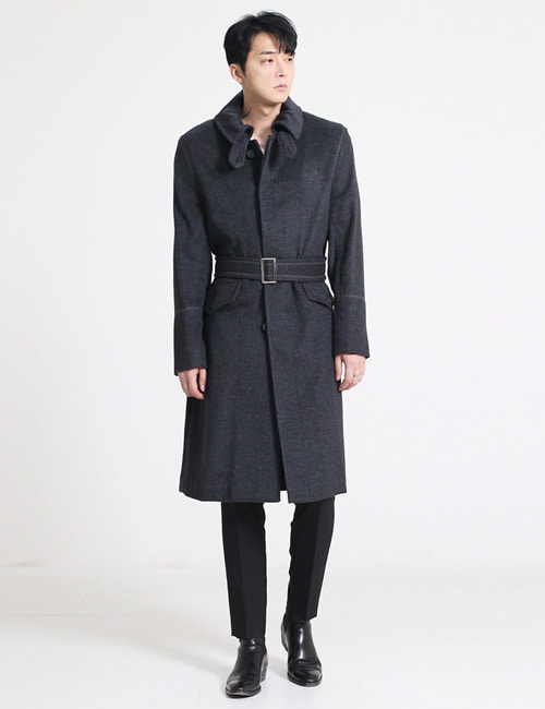 L. WINTER WOOL TRENCHCOAT