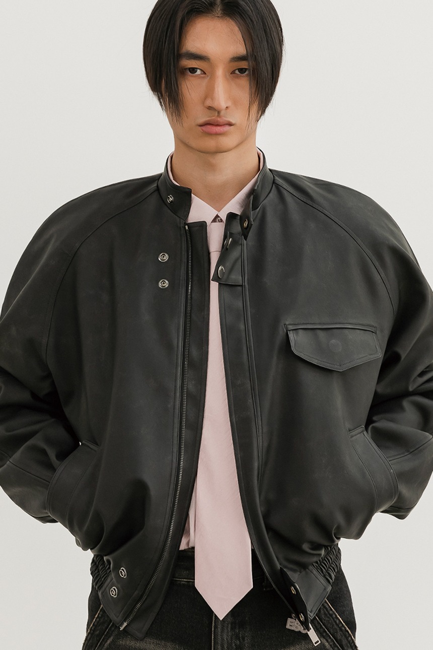 【ESC STUDIO】24SS★ punching chain short sleeves blouson ESC STUDIO】punching chain short sleeves blouson | OUR BRAND