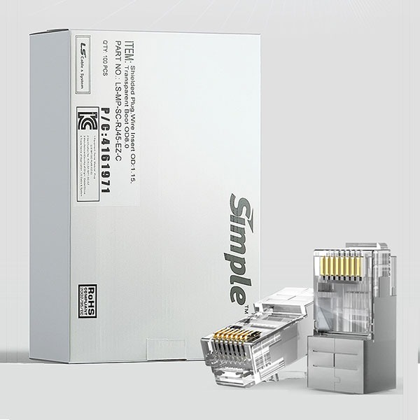 LS산전 LS-MP-SC-RJ45-EZ-C RJ45 Cat.6 STP 관통형