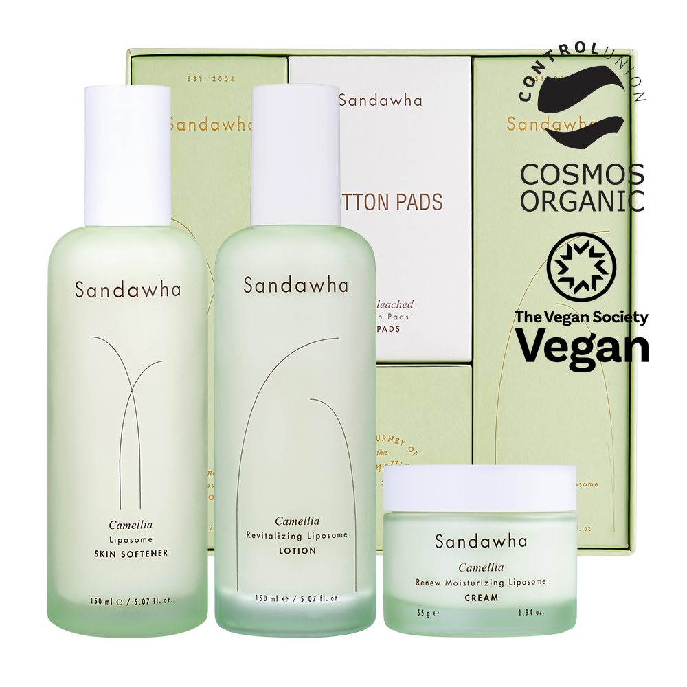 Liposome Moisturizing Care 3-piece set (Skin Softener + Lotion + Cream)