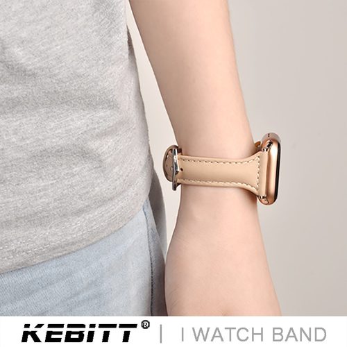 KEBITT 애플 시계 밴드 정품 가죽 여성 얇은  싱글 투어 스트랩 아이워치 6 SE 5 4 3 2 1