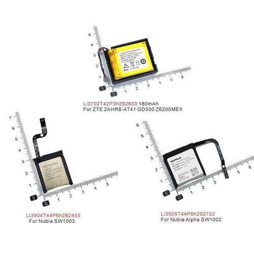 ZTE Nubia GD500 Z6200MEX Nubia SW1003 알파 SW1002 시계 호환 배터리 Li3702T42P3h292833 Li3904T44P6h282455 Li39