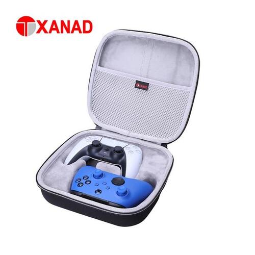 플레이 스테이션 5 무선 게임 패드 컨트롤러 용 XANAD 하드 케이스, 2 인 1 여행용 보호 운반 보관 가방