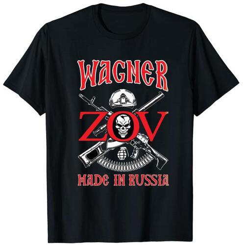 Wagner Group T Shirt Made In Russia ZOV Military Operations Sleeve Casual Size