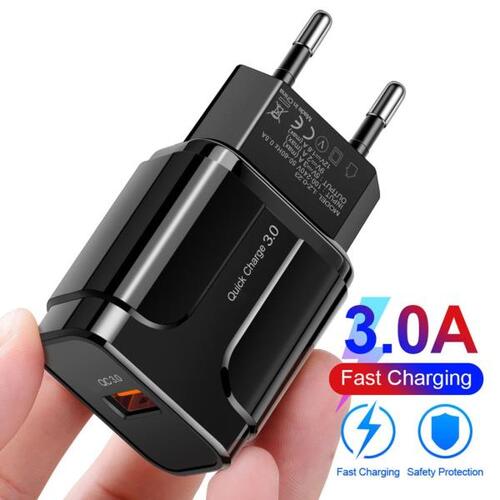 18W USB 충전기 QC3.0  충전 3.0 QC  월 충전기 삼성 아이폰 화웨이 핸드폰 충전기 3 USB, 스마트폰, 휴대용, 편리한