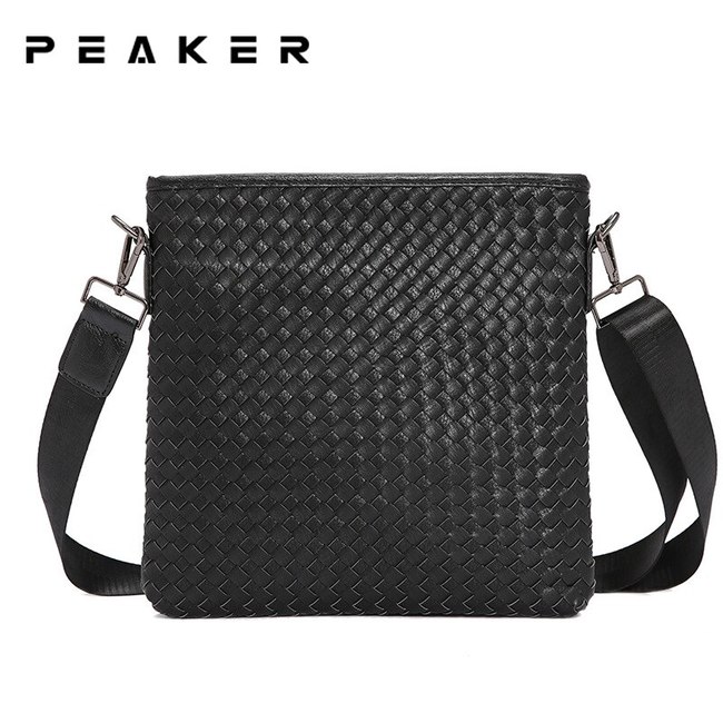 남자를 PEAKER PU 가죽 남자 어깨 가방 캐주얼 CROSSBODY 핸드백 메신저 남성 사이드