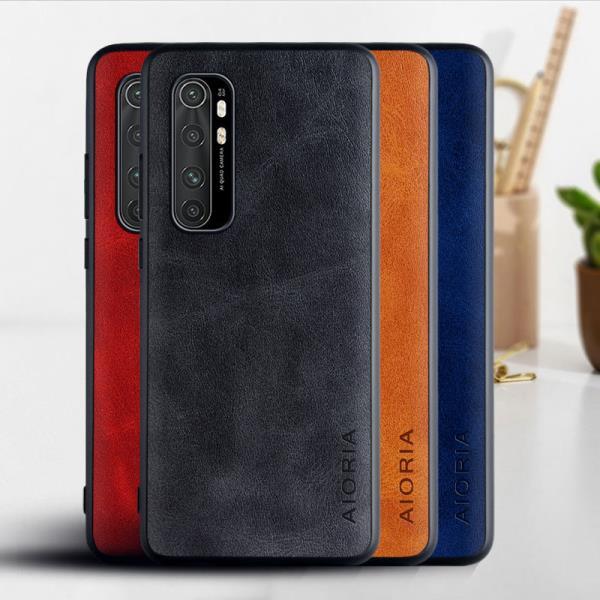 케이스 샤오미 Mi Note 10 Lite Pro 빈티지 가죽 커버 폰, funda coque capa Business