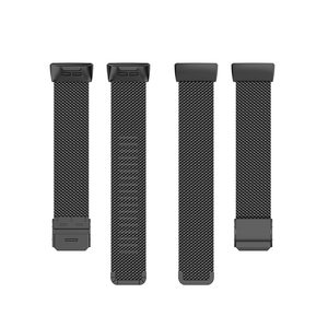 FITBIT 충전 용 팔찌 3 SE 밴드 및 4 시계 스트랩 여성용 남성용 스테인레스 스틸 메탈