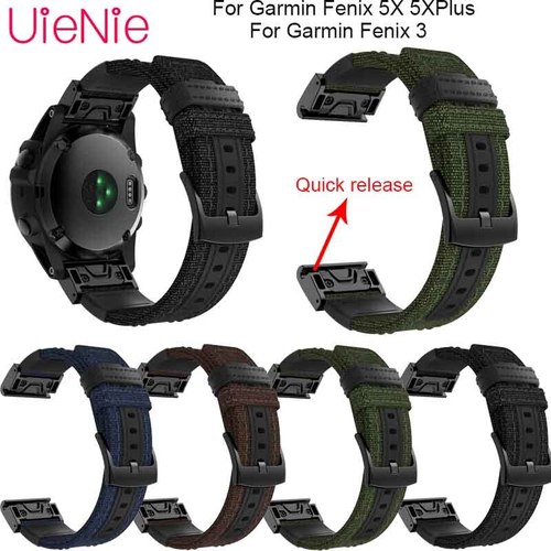 스포츠 나일론 시계 밴드 손목 스트랩 GARMIN FENIX 6X 6 6S PRO 5X 5 5S PLUS 3 HR EASYFIT 퀵 릴리스 WIRSTBAND 20MM 22MM 26