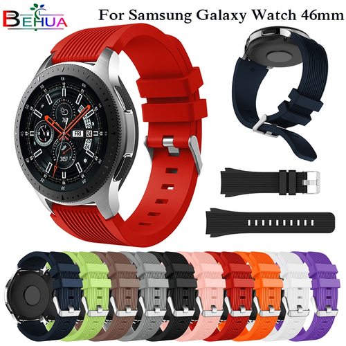 스포츠 실리콘 손목 밴드 삼성 갤럭시 시계 46MM SMR800 스트랩 42MM SMR810 스마트 워치