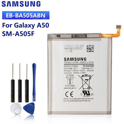 삼성 오리지널 교체용 배터리 4000MAH 갤럭시 A50 A505F A30S A30 A20 용 MAH