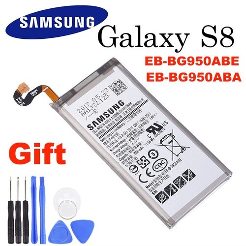 삼성 갤럭시 S8 용 3000MAH 오리지널 배터리 G950T G950U/V/F/S G950A G9500 G950 + 도구 포함 MAH