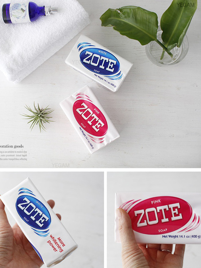 멕시코 ZOTE 천연비누 400g -2color 찌든때,기름때,아기옷까지 최고인기!!