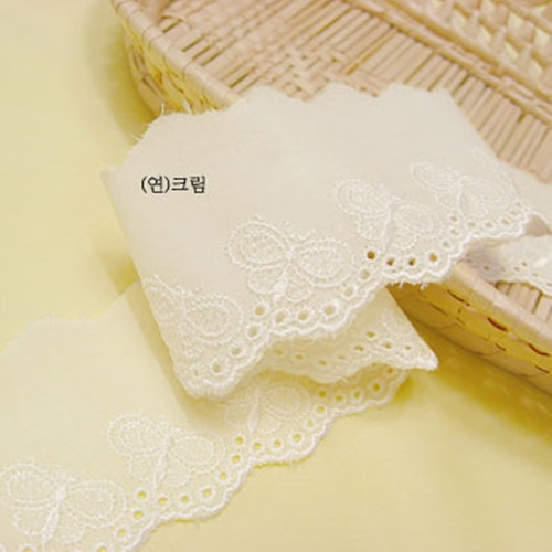 lace 중 면 레이스 봄나비 2컬러 (L00047)