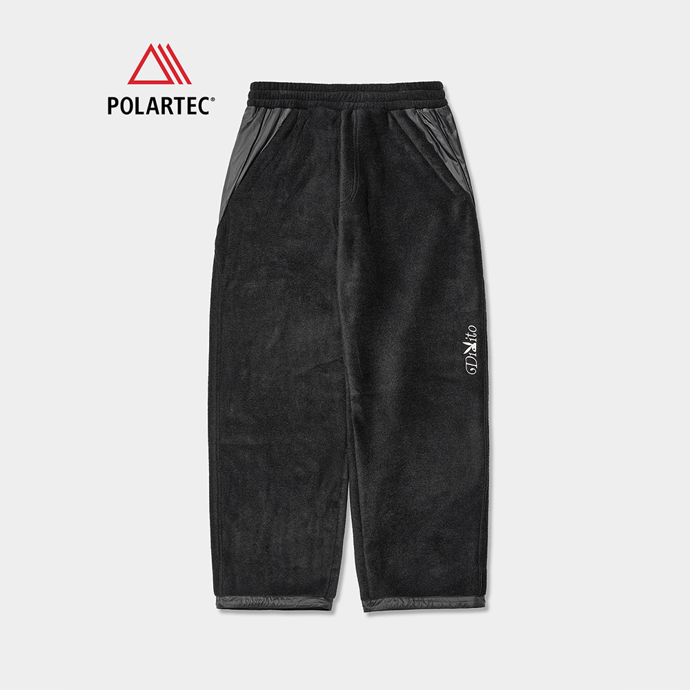 디미토 2324 POLARTEC PLAYBOY X DIMITO FLEECE PANTS BLACK SEMI WIDE FIT 플리스 팬츠