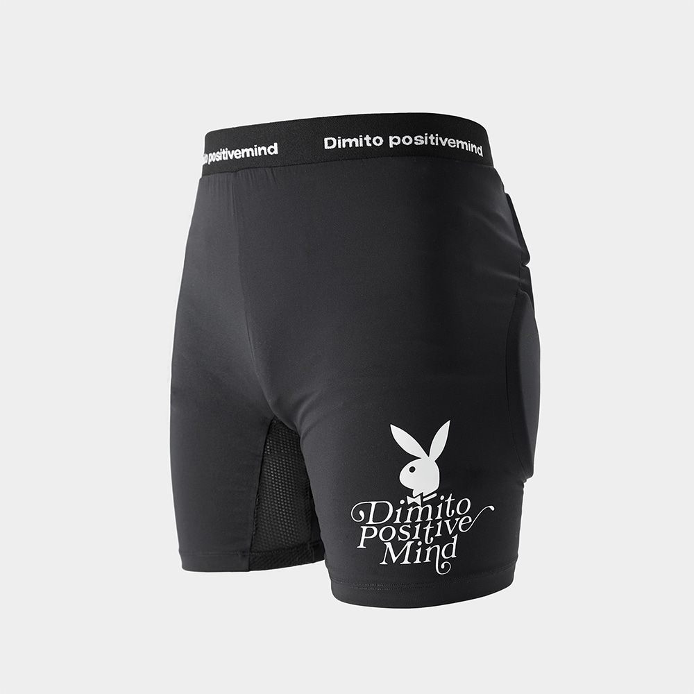 디미토 2324 PLAYBOY X DIMITO SPAN HIP &amp; KNEE PROTECTOR BLACK 스노우보드 엉덩이 보호대