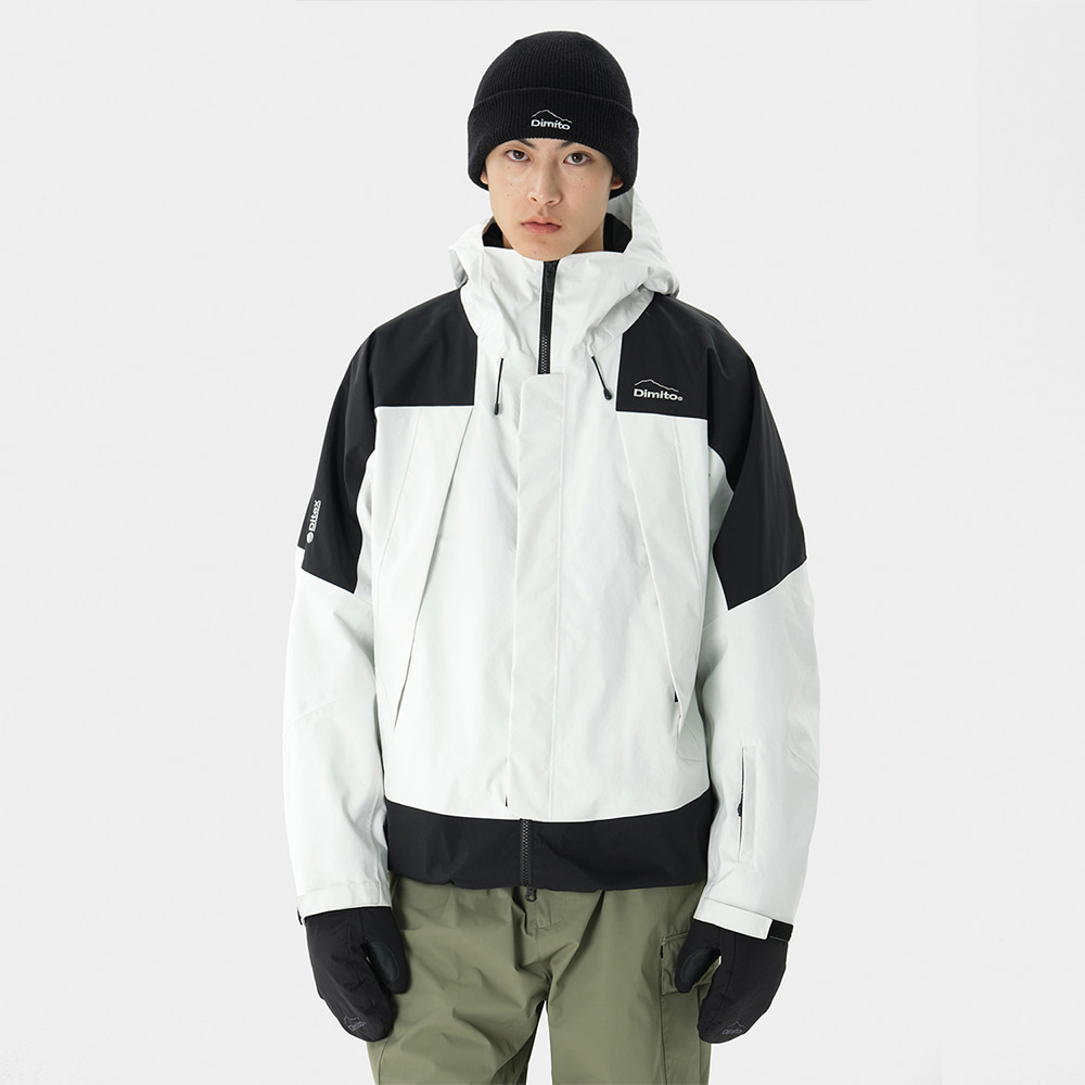 디미토 2324 DIMITO WORLD 2L JACKET WHITE 스노우 보드복 자켓