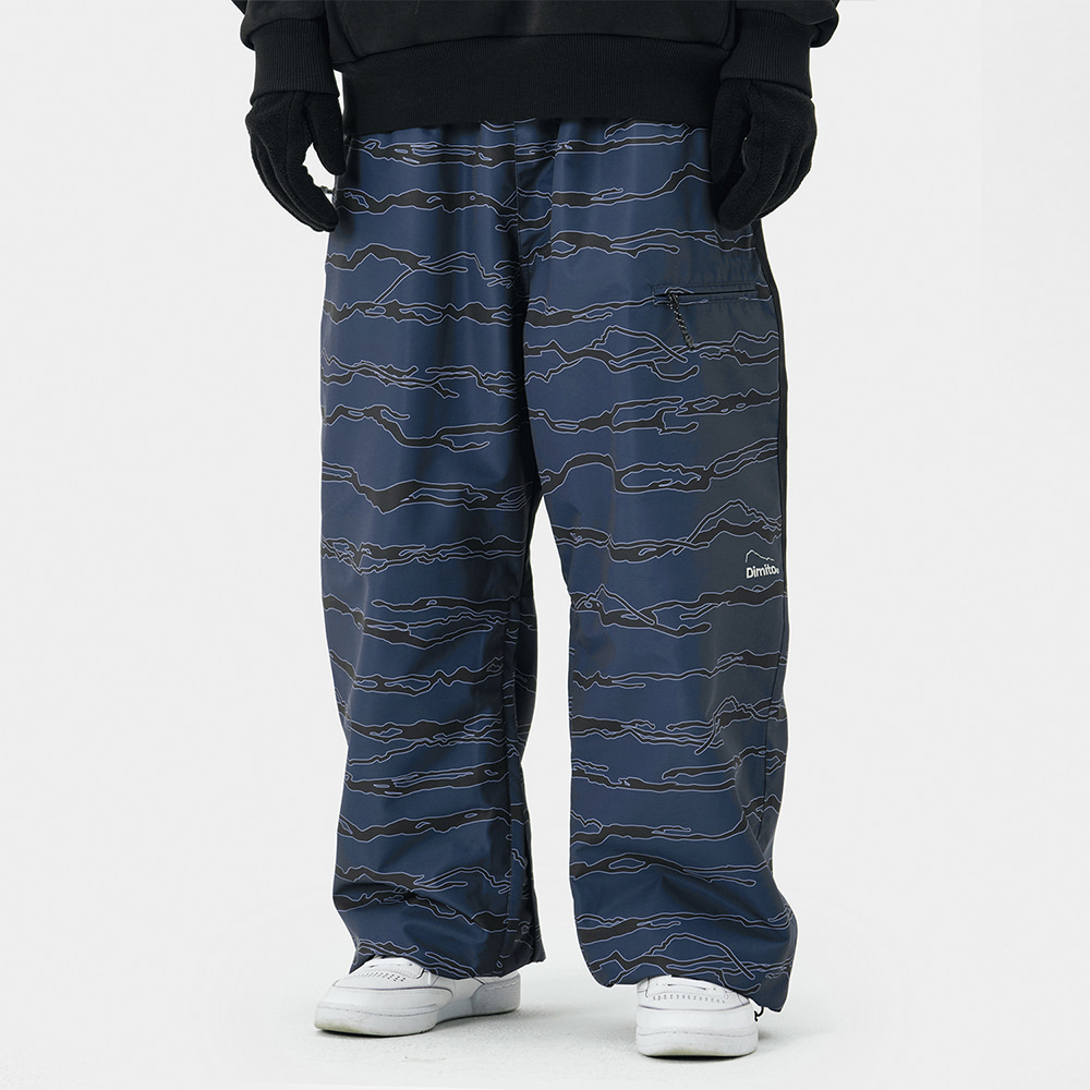 디미토 2324 DIMITO 23 AIR FORCE OS PANTS MT CAMO NAVY 보드복바지