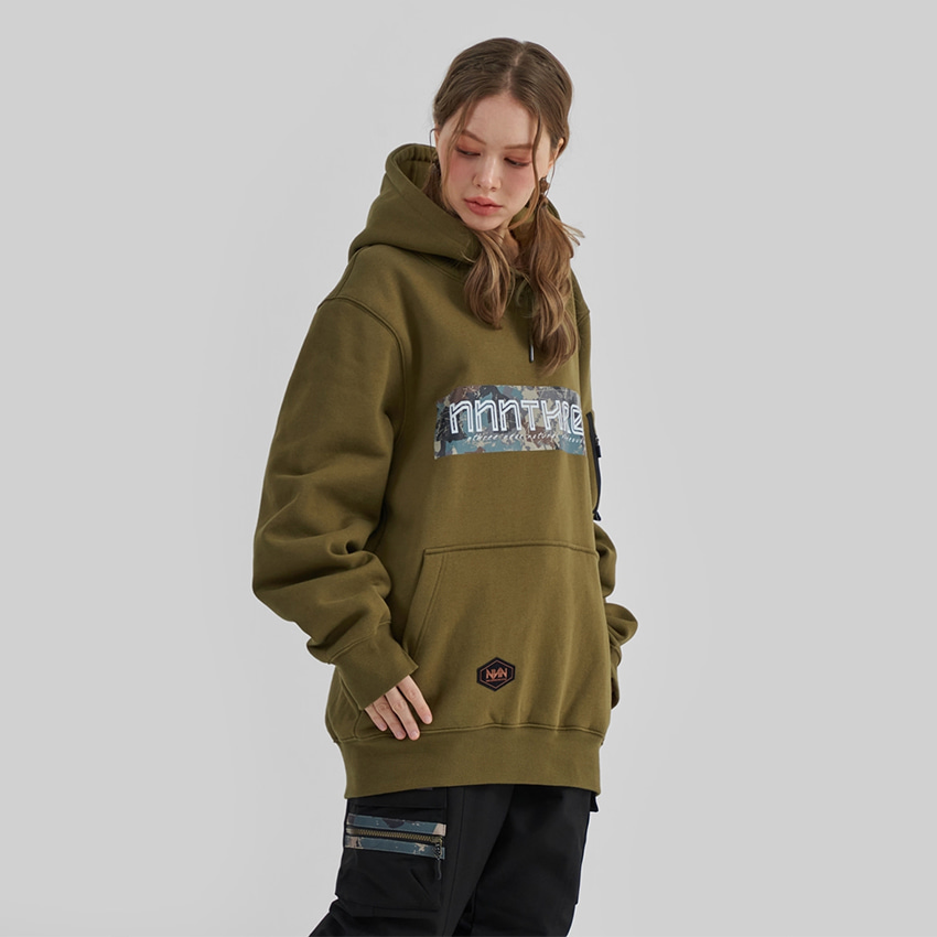 엔쓰리 엔쓰리 2223 NNN NV3 NNN X OUTDOOR HOOD KHAKI 스노우 보드복 후드 후디