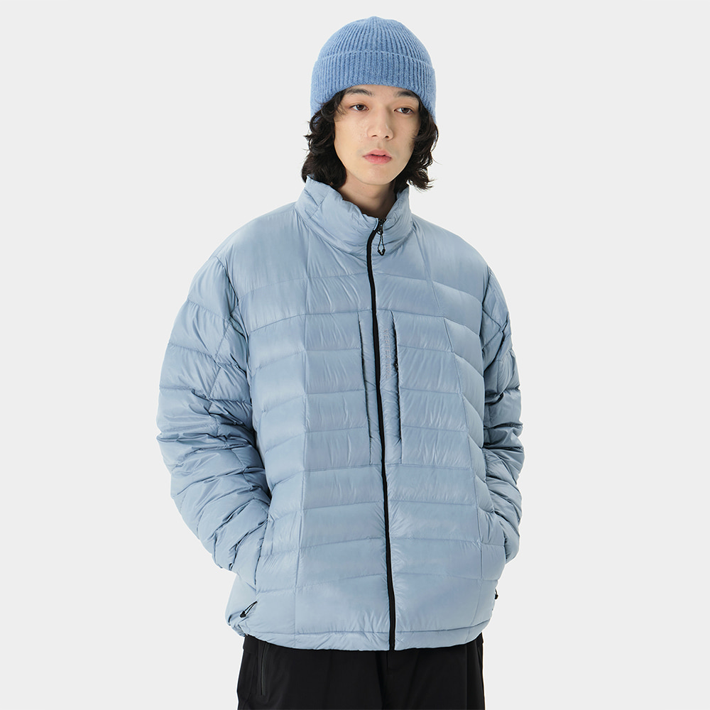 디미토 디미토 2324 DIMITO VTX LIGHT DOWN JACKET CEMENT BLUE 스노우 보드복 자켓 패딩 다운 파카