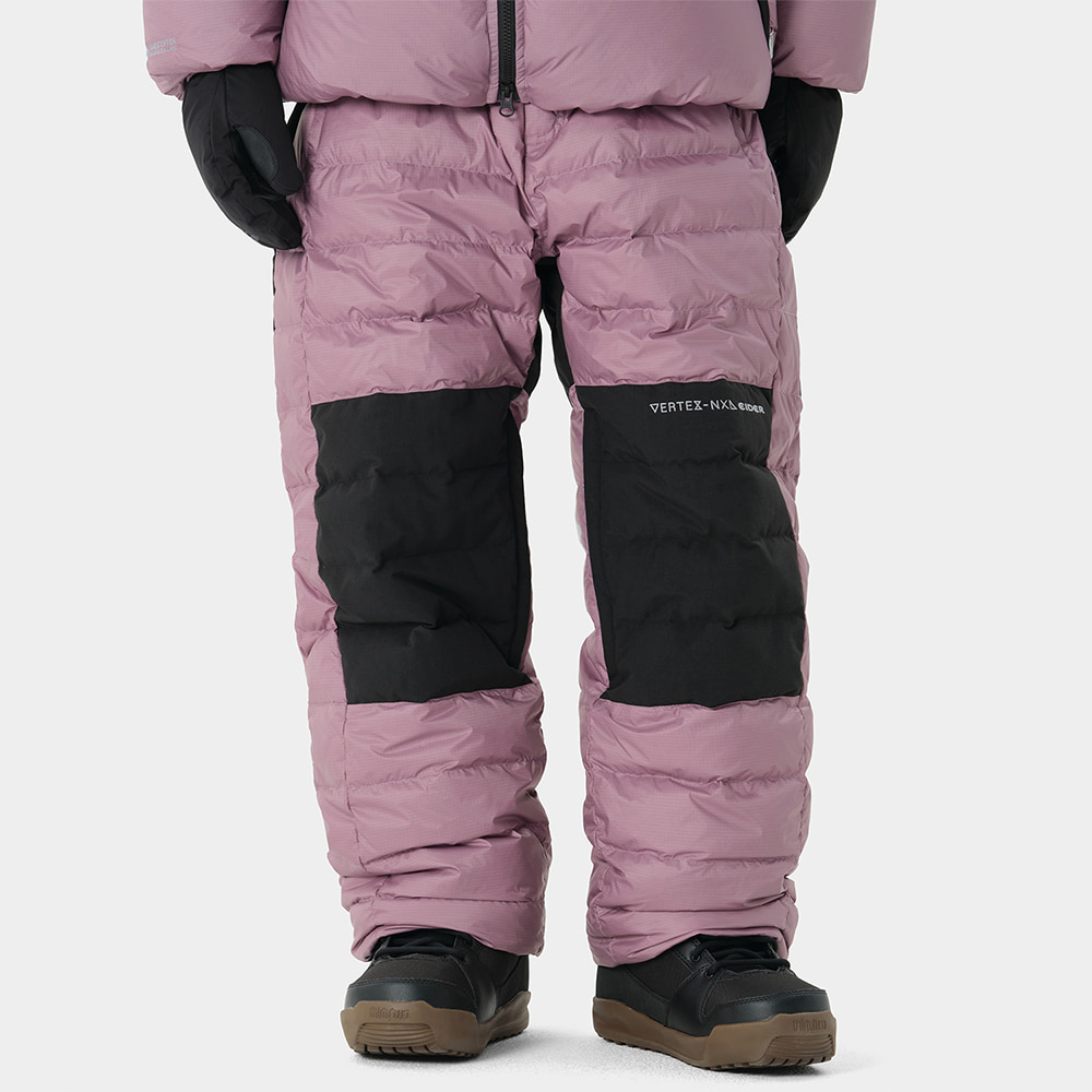 디미토 2324 DIMITO GTX (VTX X EIDER) DOWN PADDED PANTS DUSTY PURPLE (Standard fit) 스노우 보드복 다운 팬츠 패딩 바지