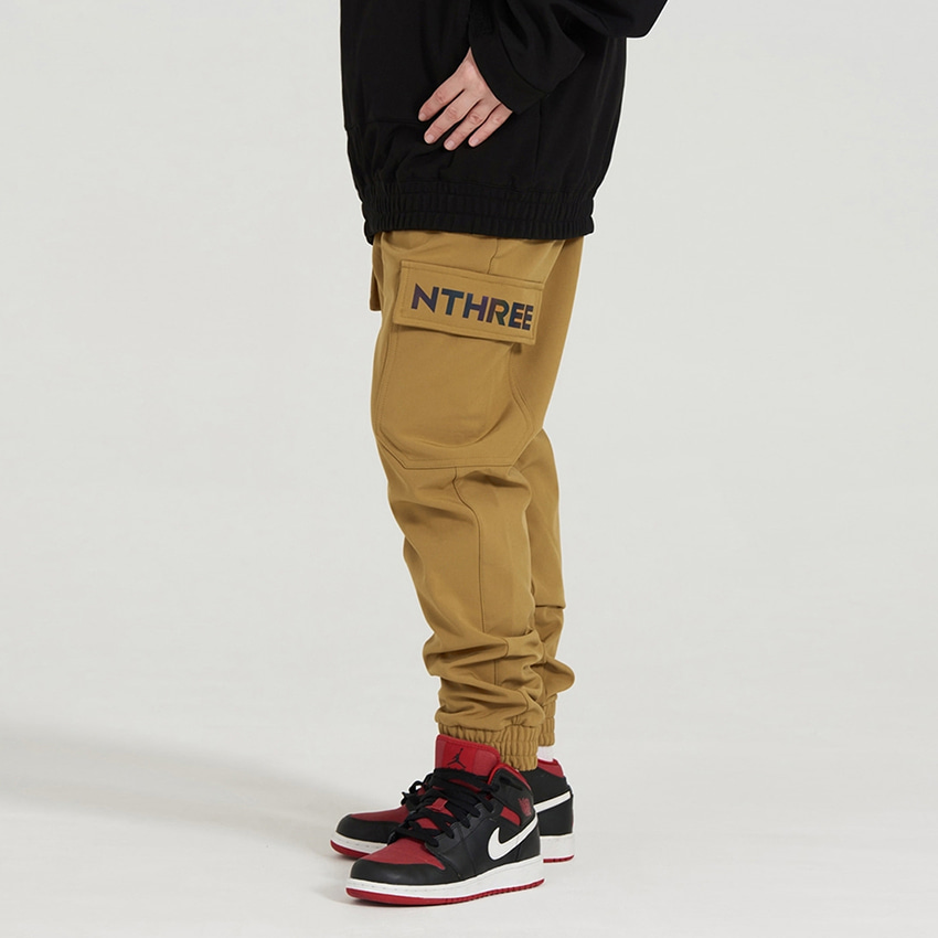 엔쓰리 엔쓰리 2324 NNN 3L BASIC CAGO JOGGER PANTS DEEP BEIGE 스노우 보드복 조거 팬츠